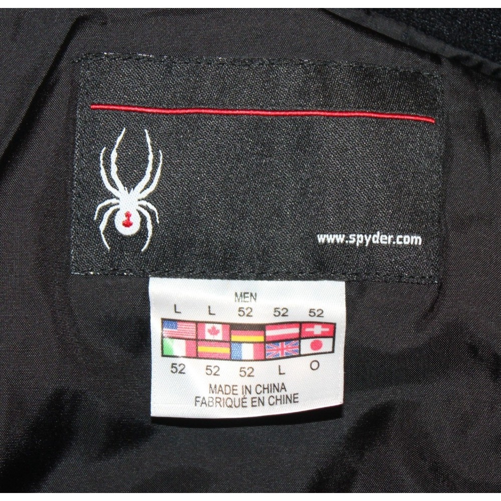Spyder ski jacket Large black red American Airlines Celebrity Ski thinsulate - Picture 5 of 10